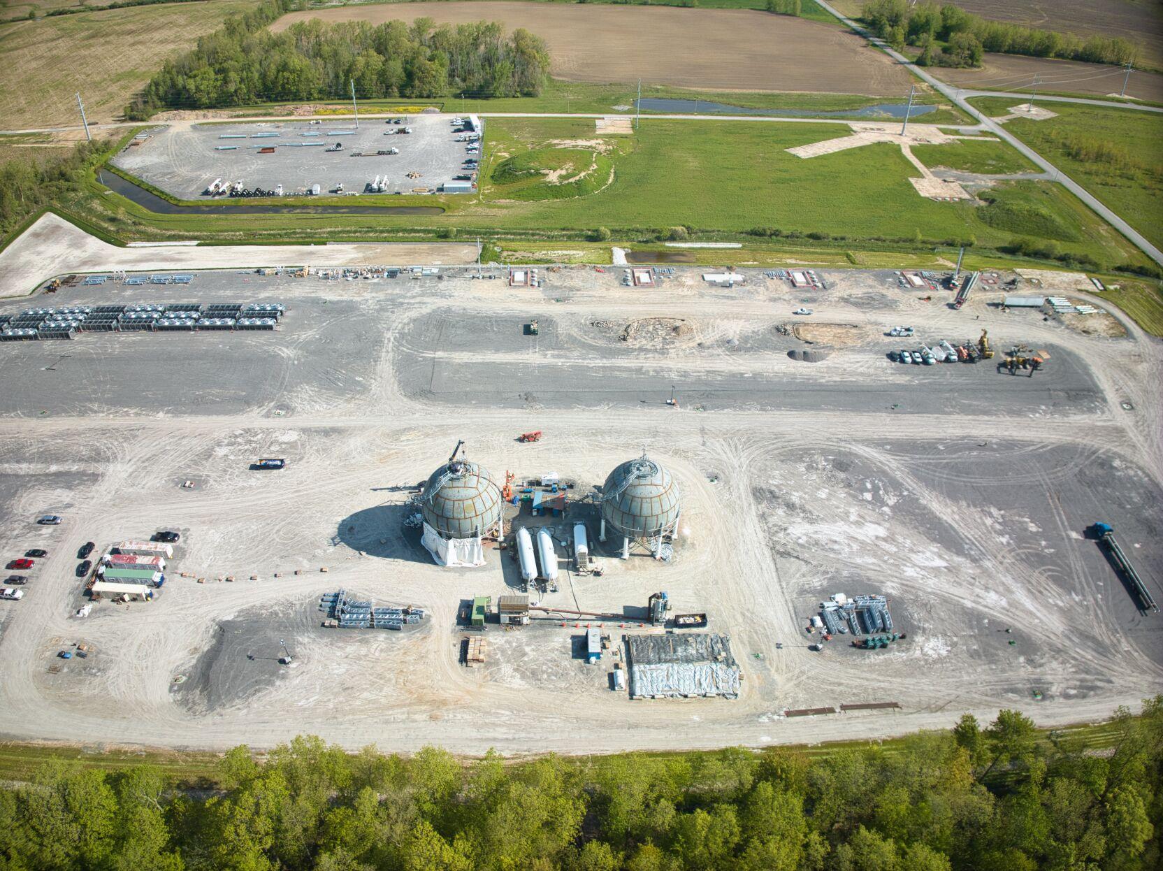 Plug Power's plant under construction at the Science, Technology and Advanced Manufacturing Park, or STAMP, in Genesee County, New York. Credit: Photo courtesy of the Genesee County Economic Development Center