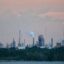 The ExxonMobil Baytown Complex in Baytown, Texas, at dusk. Credit: James Bruggers/Inside Climate News