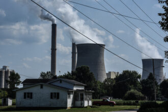 A house near the Gavin Power Plant on September 11, 2019 in Cheshire, Ohio. In 2002, the company that owns the Gavin Power Plant, American Electric Power, reached a settlement with the town's residents for $20 million so they would move and not hold the power plant liable for any health issues.