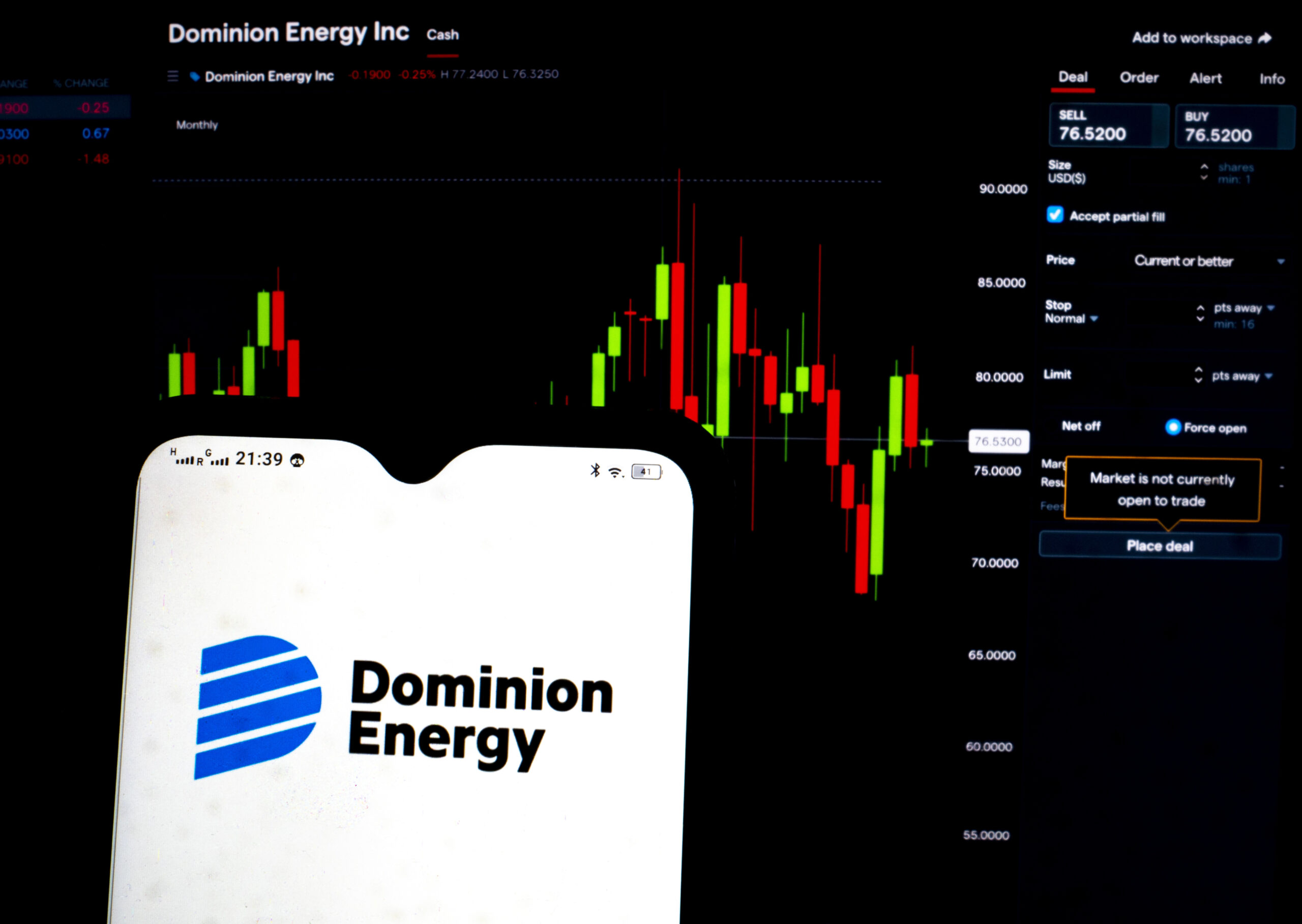 Dominion Energy has proposed building a new natural gas power plant in Chesterfield, Virginia. Credit: Photo Illustration by Igor Golovniov/SOPA Images/LightRocket via Getty Images