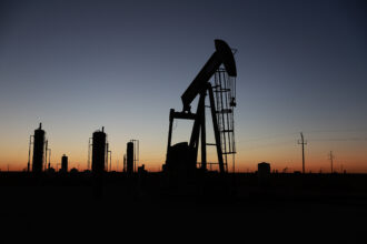 A pump jack works in Texas' Permian Basin as the EPA proposes a new rule to reduce methane leaks in oil and gas operations. Credit: Joe Raedle/Getty Images.