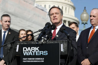 Attorney Robert Bilott speaks at the Fight Forever Chemicals Campaign kick off event on Capitol Hill on Nov. 19, 2019 in Washington, D.C. Credit: Paul Morigi/Getty Images